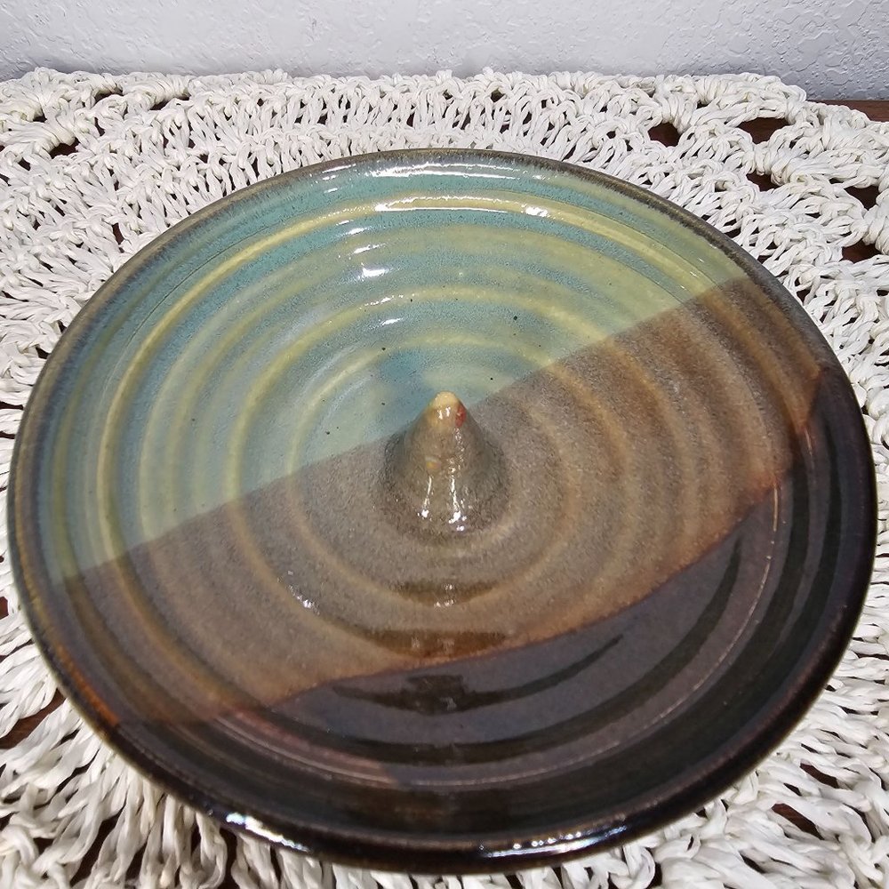 Signed Studio Pottery Ring Holder